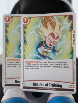 2x Dragon Ball Fusion World Card Game Results of Training FS08-15 English Lot - Image 1