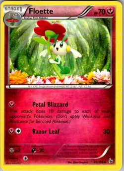 Floette Flashfire 65/106 Uncommon Pokemon Near Mint - Image 1