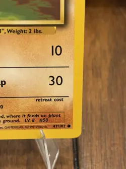 Pokemon TCG Diglett 47/102 Base Set Fight Fighting Symbol Misprint Error Card - Image 5