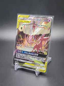 Espeon & Deoxys Pokemon Sun & Moon GX Tag Team SM240 Black Star Promo MP/HP - Image 2