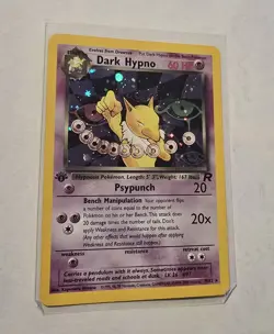 Pokemon TCG Team Rocket WOTC 1st Ed Holo Dark Alakazam 1/82 and Hypno 9/82 - Image 5