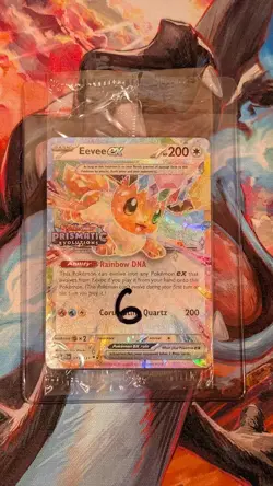 Pokemon Eevee EX 075/131 Prismatic Evolutions Stamp Promo Sealed - Image 2