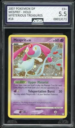 Mesprit - Holo - 14/123 Secret Wonders - Pokemon TCG - 2007 - AGS 5.5 EX+ - Image 1
