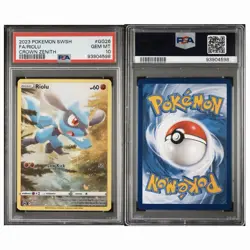 Riolu GG26/GG70 Crown Zenith Galarian Gallery PSA 10 Gem Mint Pokemon - Image 1