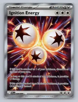 IGNITION ENERGY 124/094 ULTRA RARE PHANTASMAL FLAMES POKEMON Holo NM - Image 1