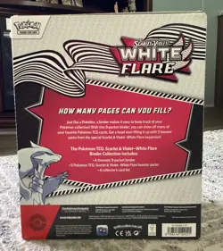 Pokemon TCG Scarlet & Violet WHITE FLARE Binder Collection NEW FACTORY SEALED - Image 2