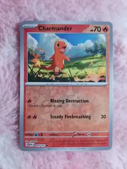Pokemon Charmander - Reverse Holo Common SV: Scarlet & Violet 151 004/165 NM - Image 1