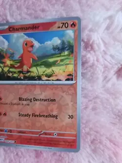 Pokemon Charmander - Reverse Holo Common SV: Scarlet & Violet 151 004/165 NM - Image 3