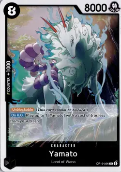 Yamato (096) R The Time of Battle OP16-096 One Piece TCG - Image 1