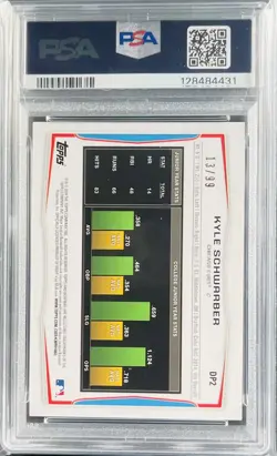 2014 Bowman Draft Purple Ice 13/99 Kyle Schwarber #DP2 PSA 10 GEM MT POP 7!!! - Image 3