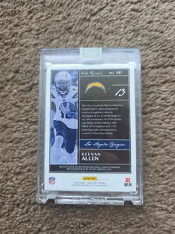 2018 Panini One Keenan Allen Patch Auto /25 #141 Sealed Chargers HOF CANDIDATE - Image 2