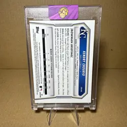 2026 Bowman Chrome 1st Kendry Chourio On-Card Autograph Auto Firefactor 3/3 - Image 2