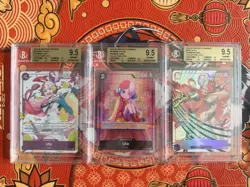 One Piece Uta Beckett BGS 9.5 Gem Mint Promo Slab Bundle ST05 ST08 P-031 English - Image 1