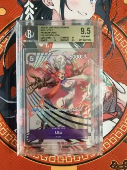 One Piece Uta Beckett BGS 9.5 Gem Mint Promo Slab Bundle ST05 ST08 P-031 English - Image 4