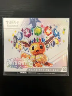 Pokemon TCG Prismatic Evolutions Elite Trainer Box w/ Case, Brand New Sealed ETB - Image 1
