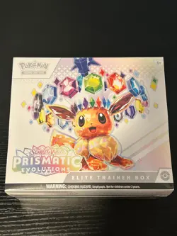 Pokemon TCG Prismatic Evolutions Elite Trainer Box w/ Case, Brand New Sealed ETB - Image 3