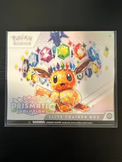 Pokemon TCG Prismatic Evolutions Elite Trainer Box w/ Case, Brand New Sealed ETB - Image 1