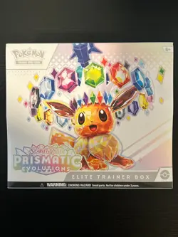 Pokemon TCG Prismatic Evolutions Elite Trainer Box w/ Case, Brand New Sealed ETB - Image 3