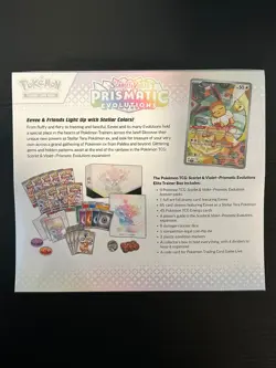Pokemon TCG Prismatic Evolutions Elite Trainer Box w/ Case, Brand New Sealed ETB - Image 4