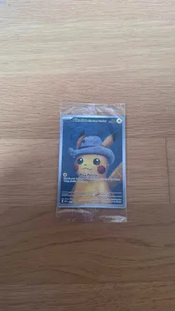 Pikachu with Grey Felt Hat #085 SVP EN Van Gogh Promo Pokemon Card Sealed NM - Image 4