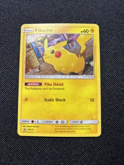 Pokemon Pikachu TCG SM157 Black Star Promo Holo Card Sun & Moon - Image 1