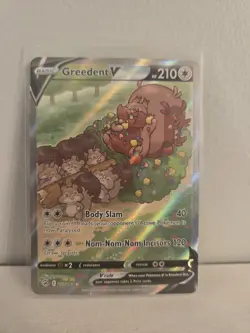 Greedent V 257/264 Fusion Strike - Alt Alternate Full Art Pokemon Card - Image 1