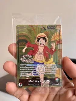 One Piece Card Luffy OP13-001 X Museum Grevin Promo New Paris Exclusive - Image 1
