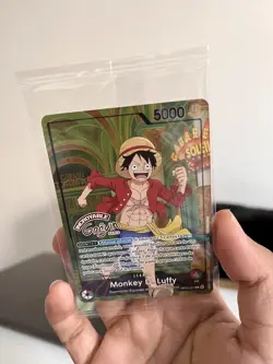 One Piece Card Luffy OP13-001 X Museum Grevin Promo New Paris Exclusive - Image 2