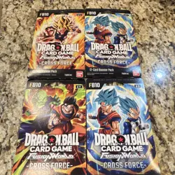 Bandai Dragon Ball Super Card Game Cross Force 12 FB-10Card Booster Packs 4X - Image 1