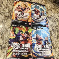 Bandai Dragon Ball Super Card Game Cross Force 12 FB-10Card Booster Packs 4X - Image 2