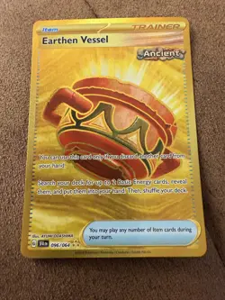 Earthen Vessel 096/064 - Shrouded Fable Hyper Rare Gold Holo Pokemon TCG - Image 1