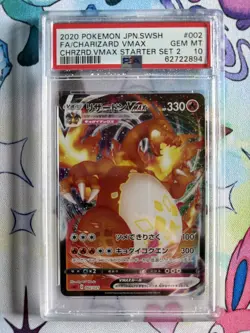 PSA 10 - Pokemon Card - Charizard VMAX 002/021 Charizard Starter Set Promo Jap - Image 1