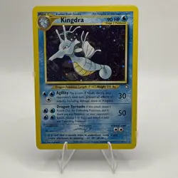 Kingdra (8/111) Rare Holo Neo Genesis Pokemon Card - Near Mint / Half Swirl - Image 1