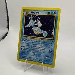 Kingdra (8/111) Rare Holo Neo Genesis Pokemon Card - Near Mint / Half Swirl - Image 2