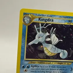 Kingdra (8/111) Rare Holo Neo Genesis Pokemon Card - Near Mint / Half Swirl - Image 3