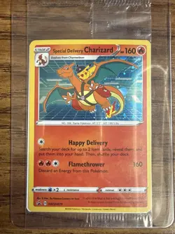 Pokemon Special Delivery Charizard SEALED Black Star Promo SWSH075 - Image 1