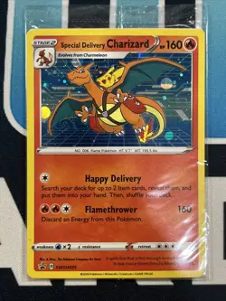 Pokemon Special Delivery Charizard SEALED Black Star Promo SWSH075 - Image 1