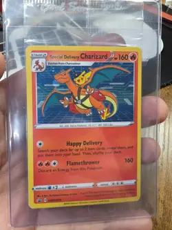 Pokemon TCG Special Delivery Charizard SWSH075 Holo Black Star Promo Sealed - Image 1