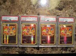 FOUR Pokemon XY 2016 Charizard Evolutions Reverse Holos #11 PSA 9 & 8.5 - Image 1