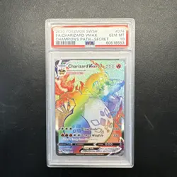 2020 Pokemon Champion's Path 074/073 Charizard Vmax Secret Rainbow rare PSA 10 - Image 5