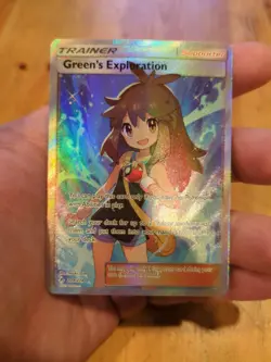 Green's Exploration 209/214 Full Art Unbroken Bonds Pokemon TCG NM/Mint - Image 1