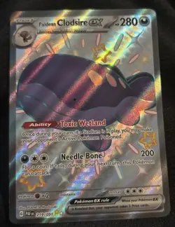 Pokemon TCG Paldean Clodsire EX 219/091 Shiny Ultra Rare Paldea Fates - Image 1