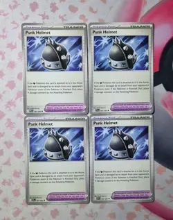 Pokemon TCG Punk Helmet 092/094 Phantasmal Flames Trainer Playset ×4 - Image 1