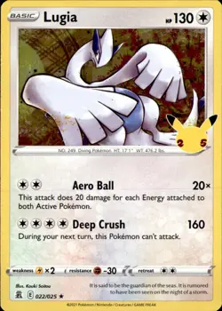 Lugia 022/025 Holo R Pokemon Celebrations - Image 1