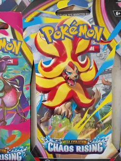 Pokemon TCG: Mega Evolution Chaos Rising Sleeved Booster Pack (Lot of 12) - Image 4