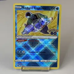 Pokemon TCG Radiant Blastoise 018/078 Pokemon GO Radiant Rare Holo - Image 1