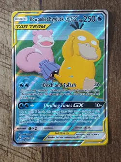 Slowpoke & Psyduck GX 218/236 Ultra Rare Unified Minds Pokemon NM - Image 1