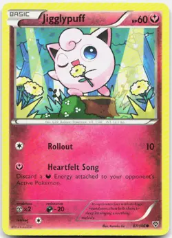 Pokemon TCG Jigglypuff (87) XY Base Set Common 87/146 - Image 1