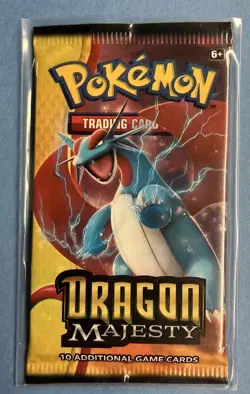 Pokemon Dragon Majesty Booster Pack Factory Sealed - Salamence Artwork - 2018 - Image 1