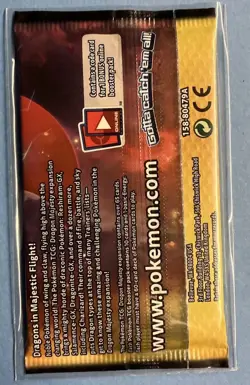 Pokemon Dragon Majesty Booster Pack Factory Sealed - Salamence Artwork - 2018 - Image 2